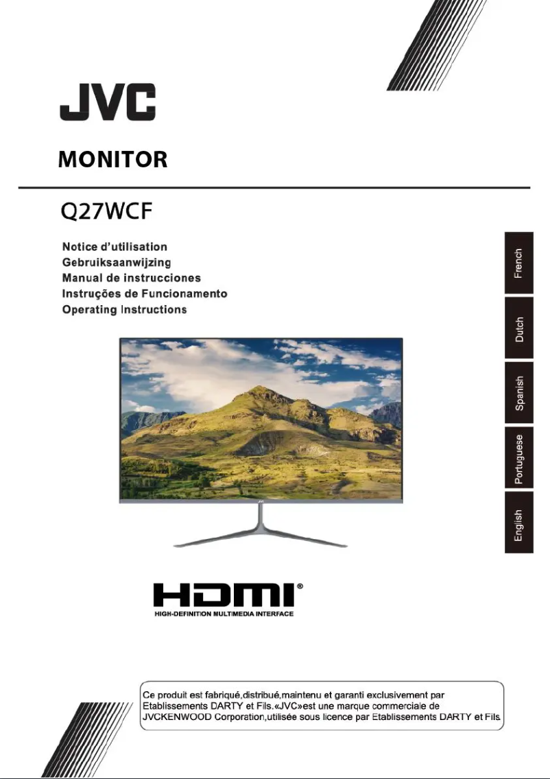 Page n°1 - Manuel utilisateur JVC Q27WCF