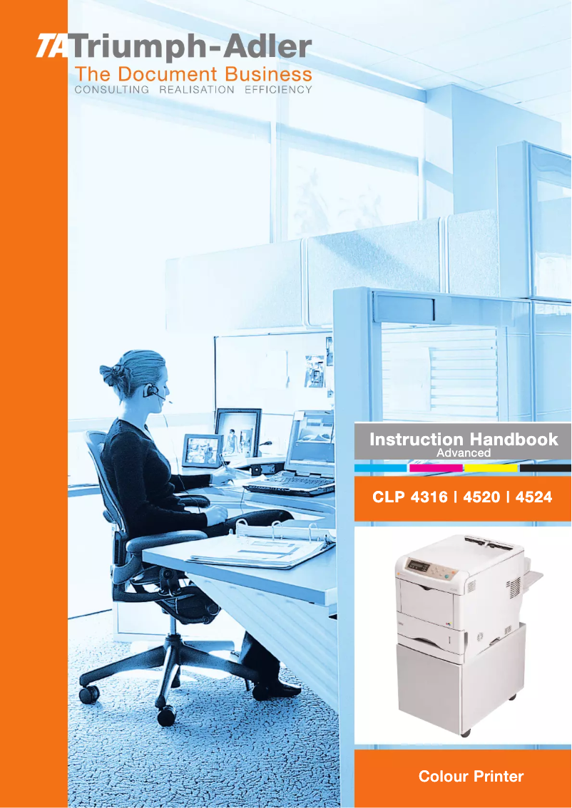 Page 1 de la notice Manuel utilisateur Triumph-Adler CLP 4316
