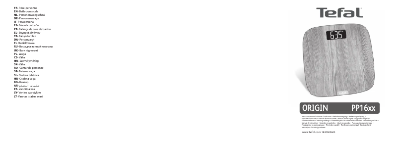 Page 1 de la notice Manuel utilisateur Tefal Orgin PP1600