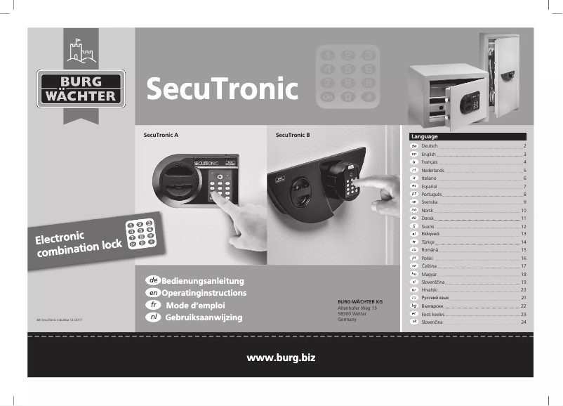 Imagen de la primera página del manual del dispositivo Office 114 E