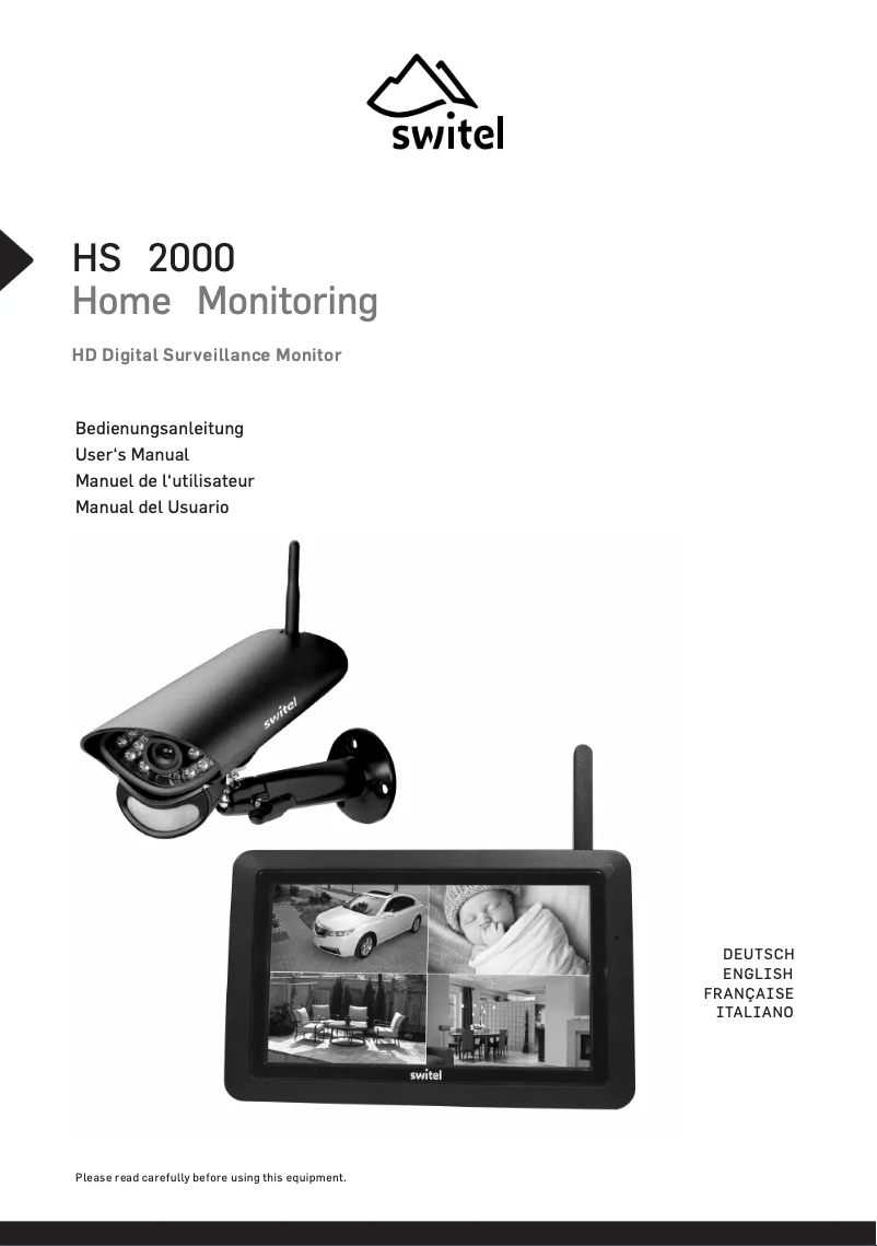 Image de la première page du manuel de l'appareil HS 2000