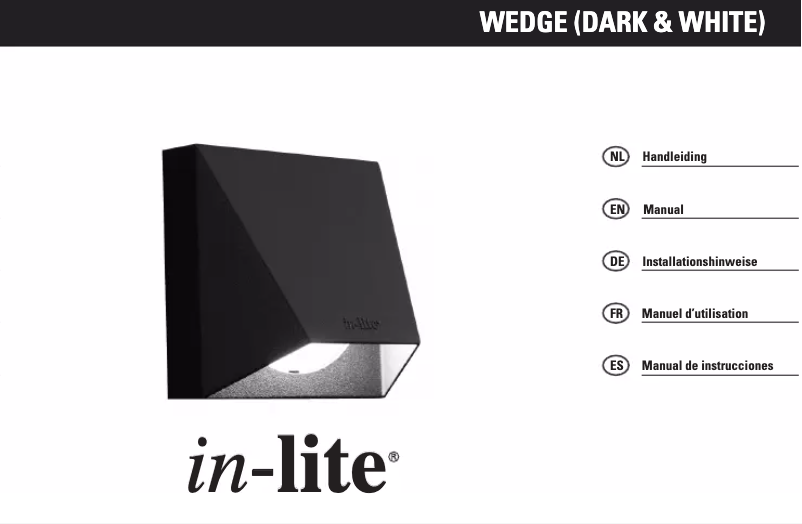 Page 1 de la notice Manuel utilisateur in-lite Wedge