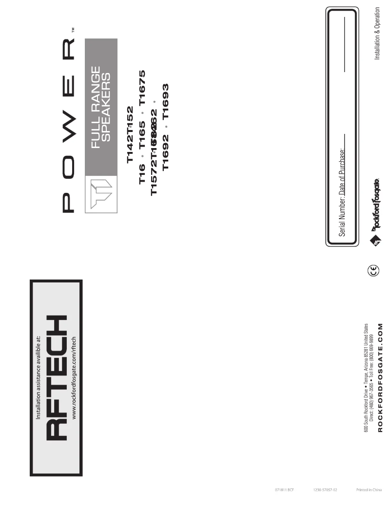 Image de la première page du manuel de l'appareil T165