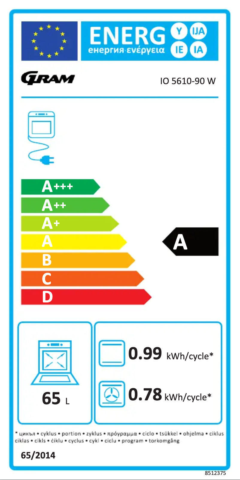 Image de la première page du manuel de l'appareil IO 5610-90 W