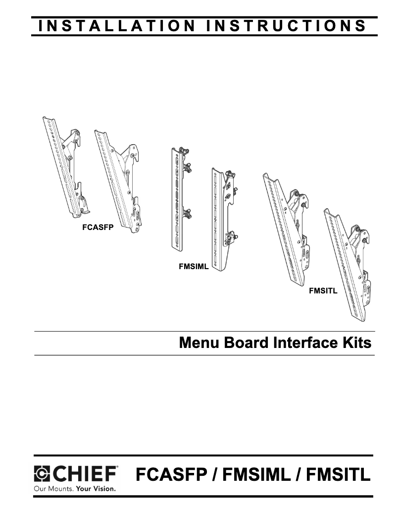 Page n°1 - Manuel utilisateur Chief Fusion FCASFP