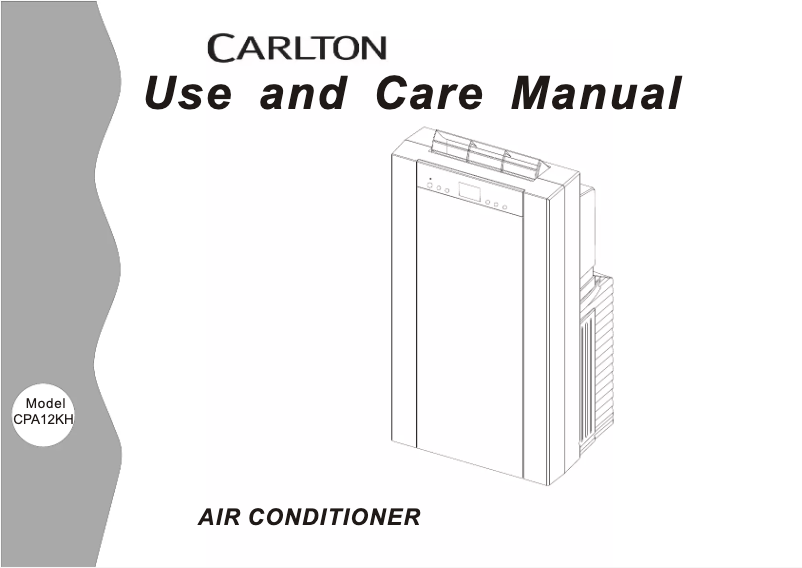 Image de la première page du manuel de l'appareil CPA12KH
