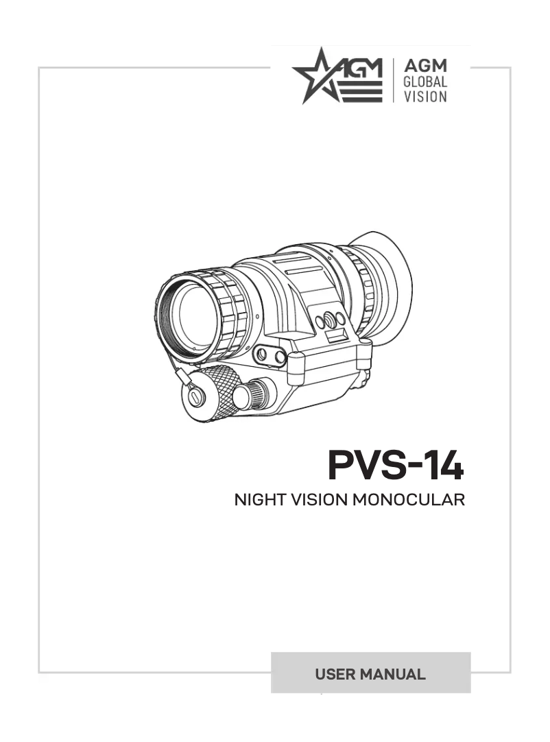 Page 1 of the manual User Manual AGM PVS-14