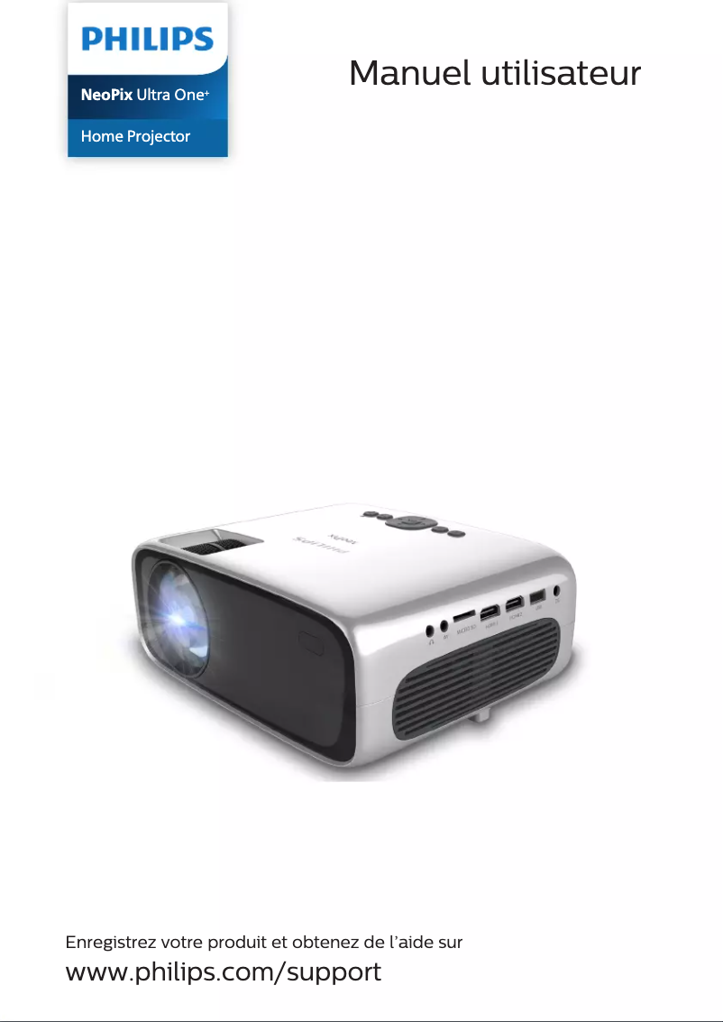 Page 1 de la notice Manuel utilisateur Philips NeoPix Ultra One+ NPX646