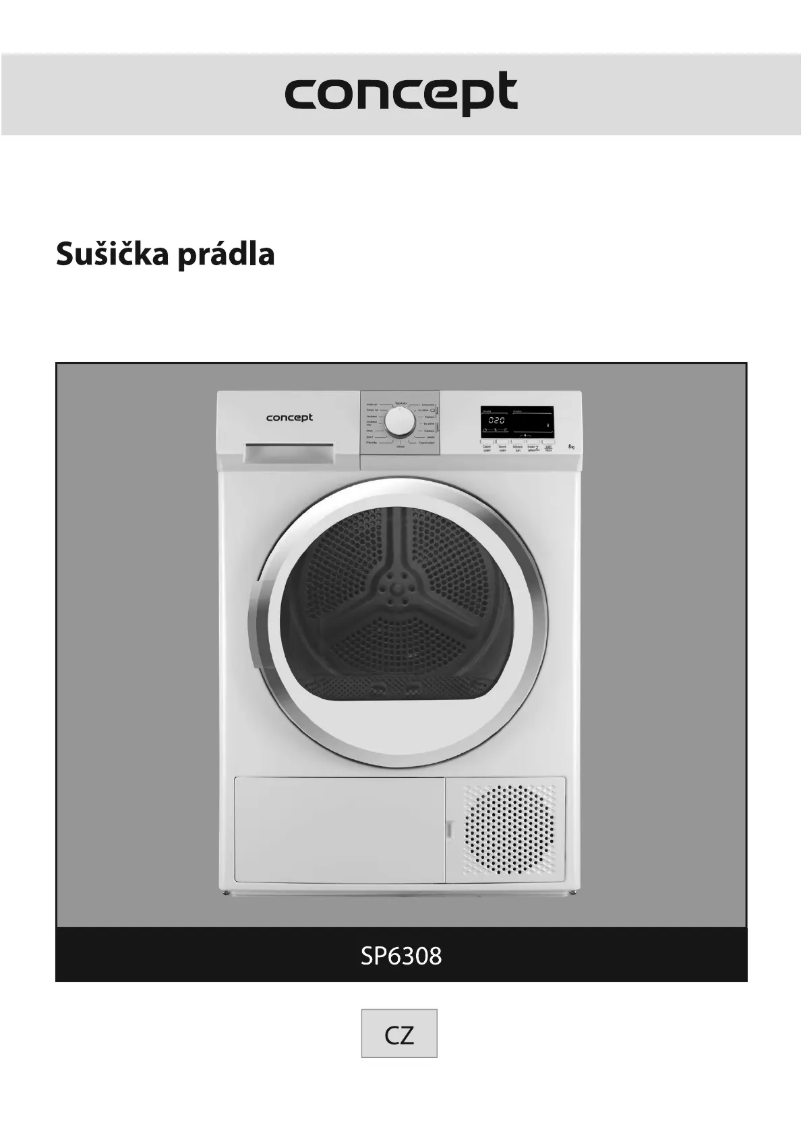 Page 1 de la notice Manuel utilisateur Concept SP6308
