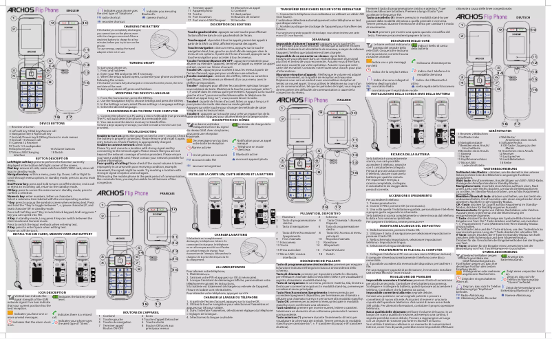 Image de la première page du manuel de l'appareil Flip Phone