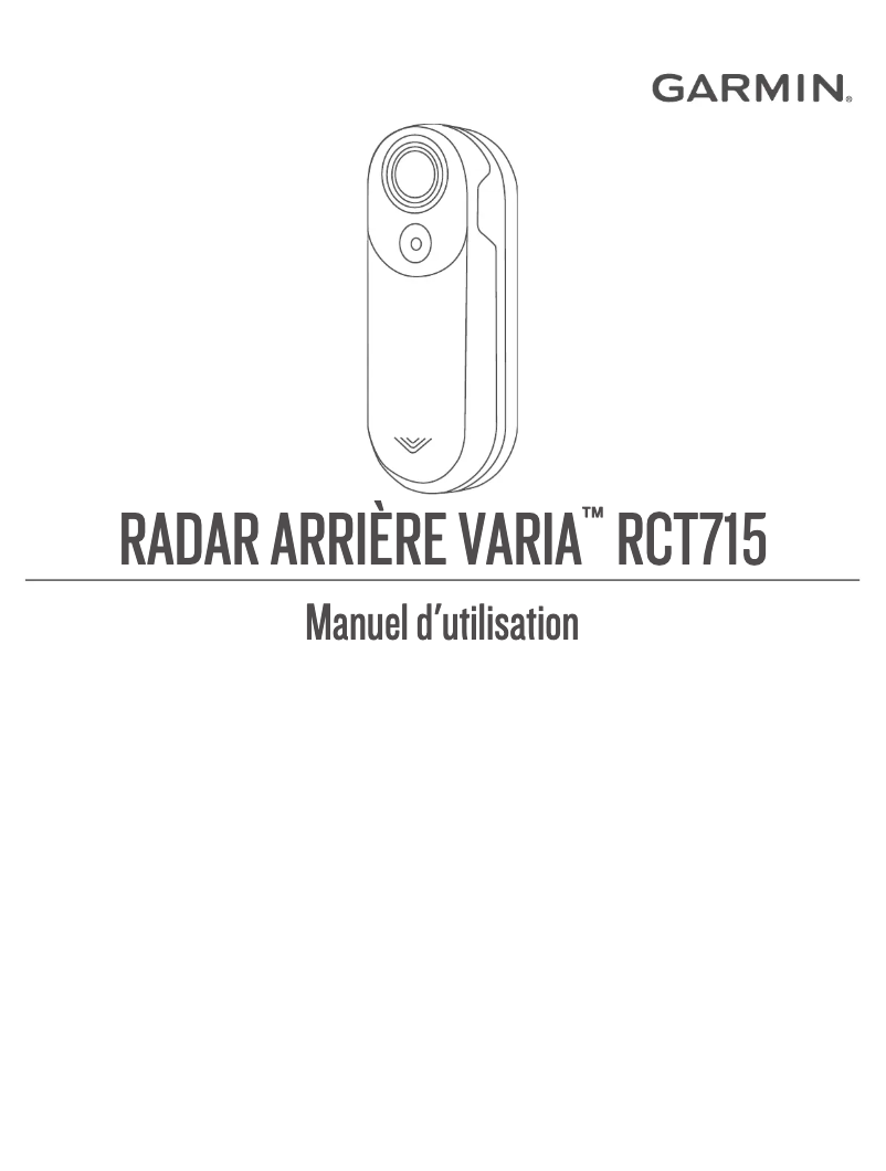 Image de la première page du manuel de l'appareil Varia RCT715