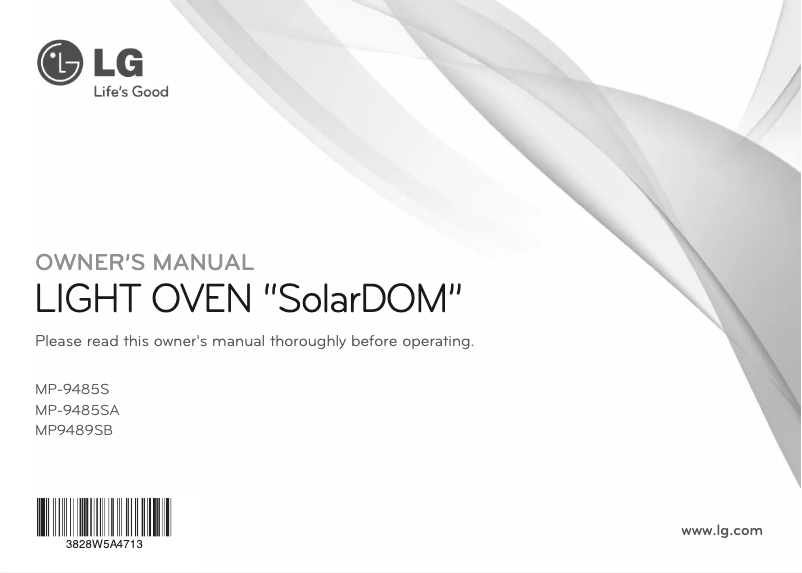 Image de la première page du manuel de l'appareil MP-9485SA