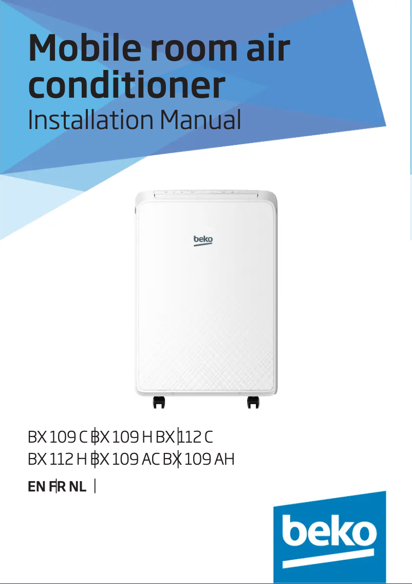 Page n°1 - Manuel utilisateur Beko BX 109AC