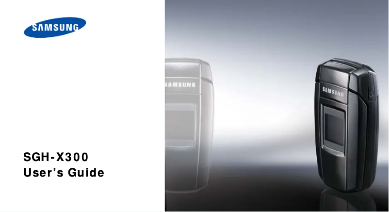 Page 1 de la notice Manuel utilisateur Samsung SGH-X300