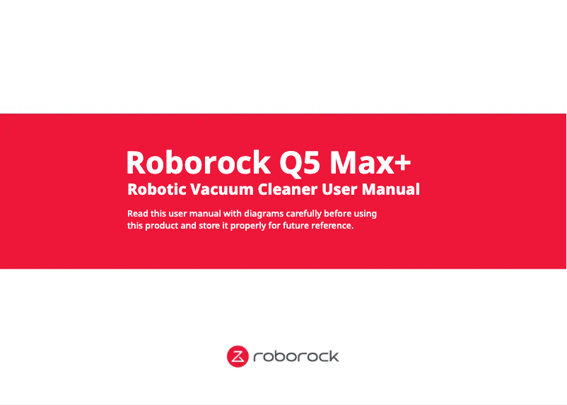 Page 1 de la notice Manuel utilisateur Roborock Q5 Max+