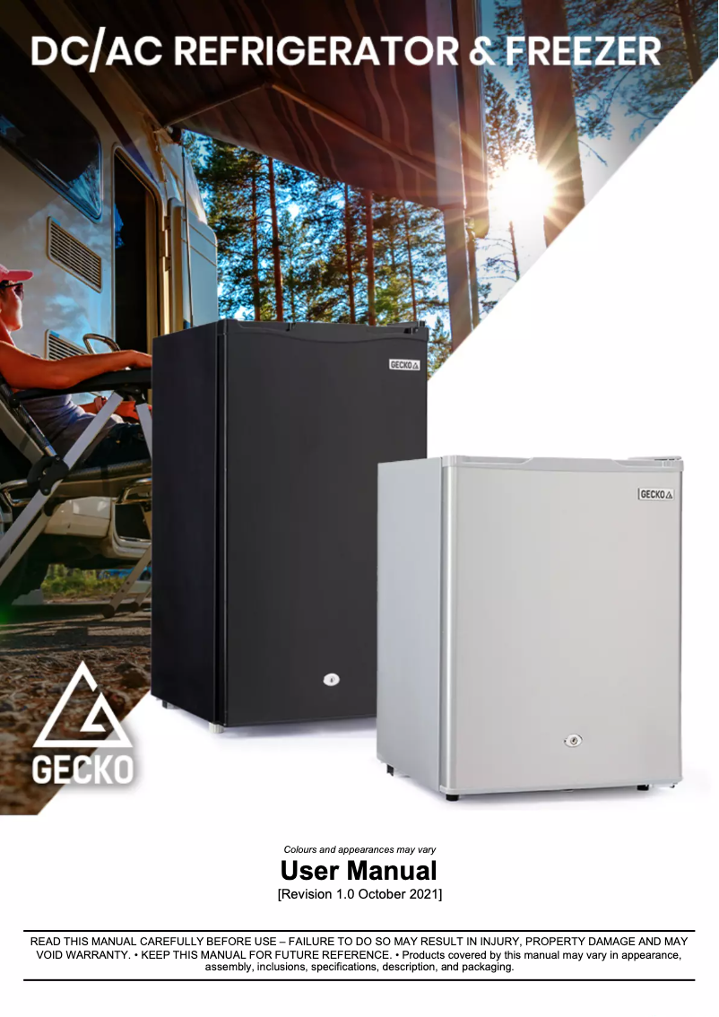 Page 1 de la notice Manuel utilisateur Gecko GKFC-10B