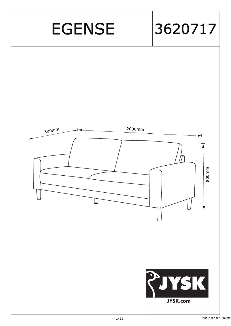 Image de la première page du manuel de l'appareil Egense (200x80x80)