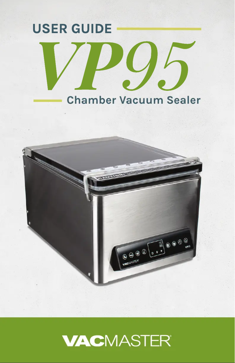 Page n°1 - Manuel utilisateur Vacmaster VP95