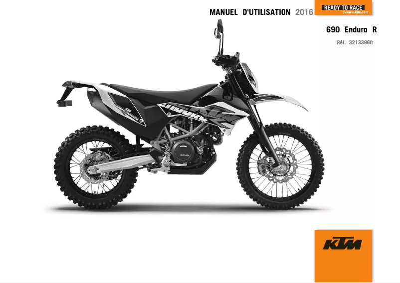 Page 1 de la notice Manuel utilisateur KTM 690 Enduro R (2016)