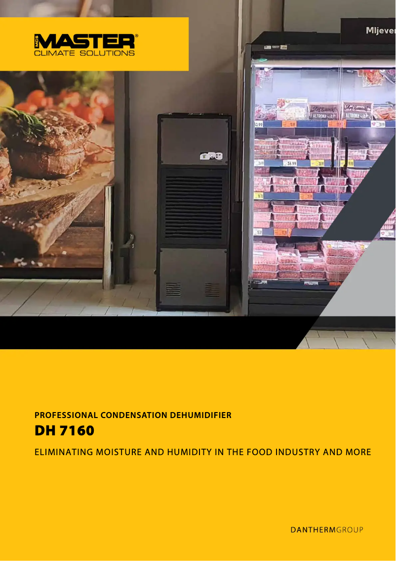 Page 1 de la notice Brochure Master DH 7160