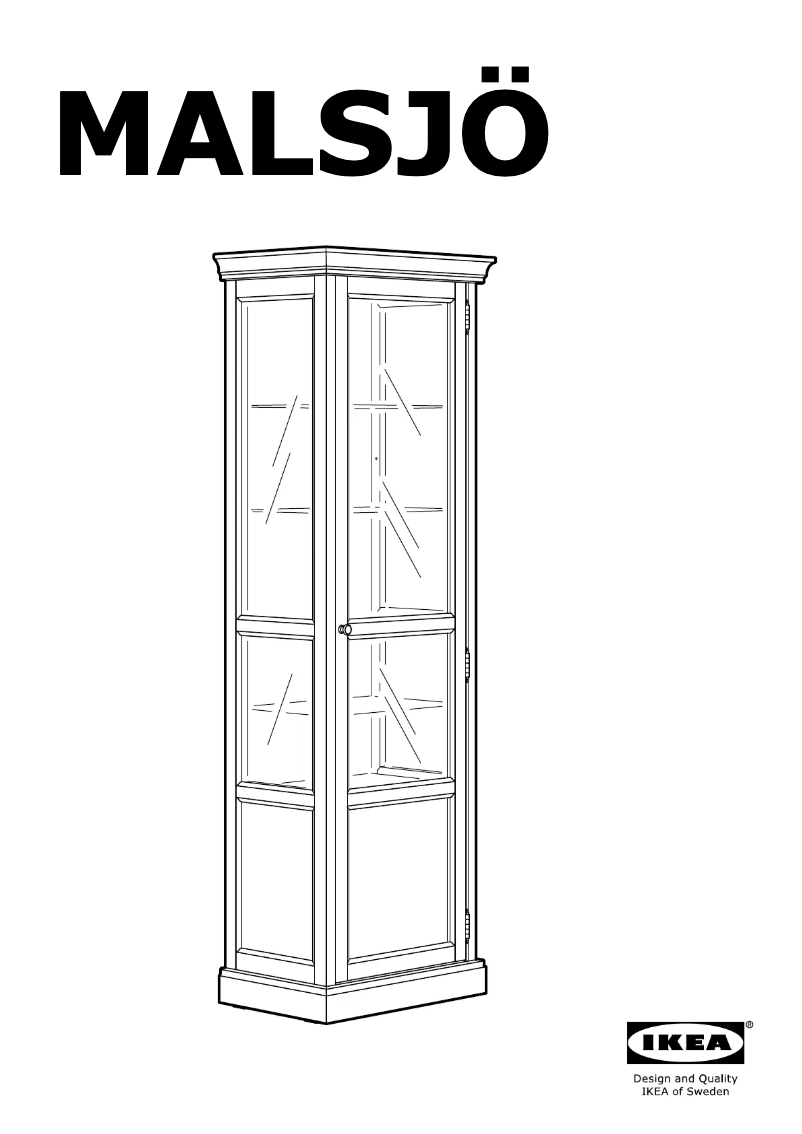 Page 1 de la notice Manuel utilisateur Ikea MALSJÖ 804.745.61