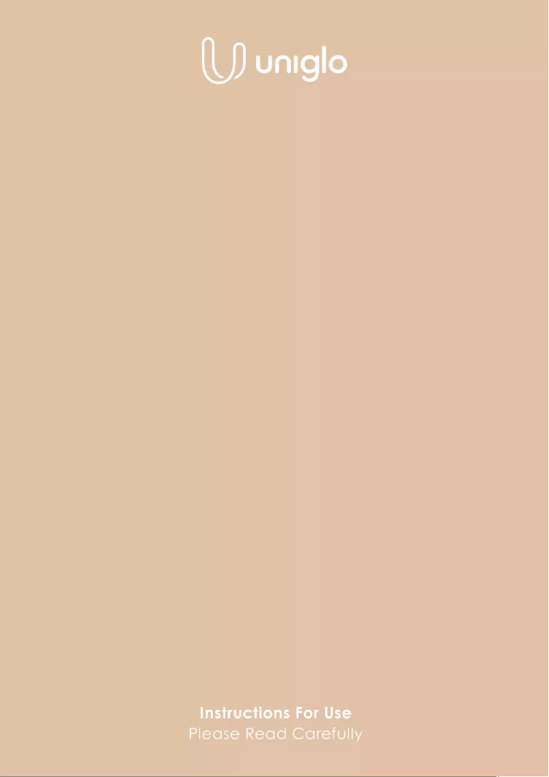 Page 1 of the manual User Manual TensCare Uniglo