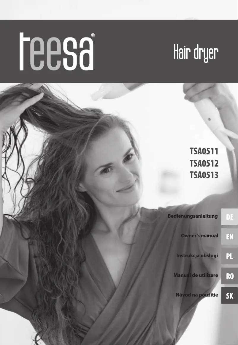 Page n°1 - Manuel utilisateur Teesa X-Dry 300 TSA0512