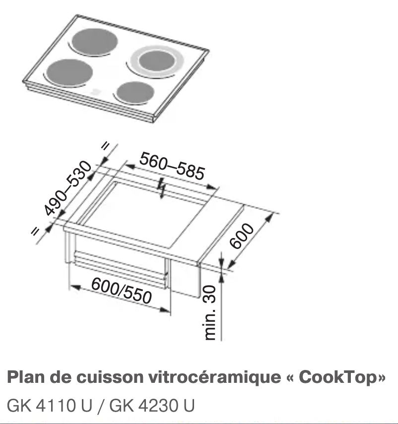 Image de la première page du manuel de l'appareil GK 4110