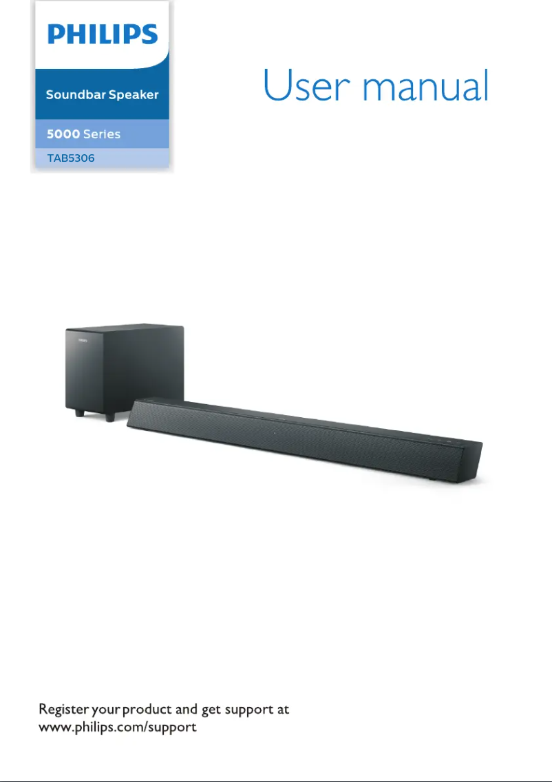 Page 1 de la notice Manuel utilisateur Philips TAB5306