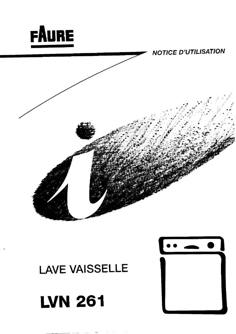 Page 1 de la notice Manuel utilisateur Faure LVN261W