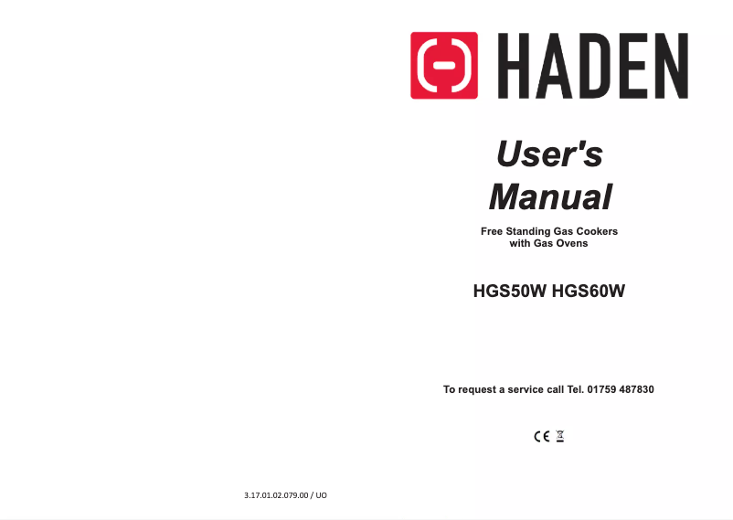 Page 1 de la notice Manuel utilisateur Haden HGS50W