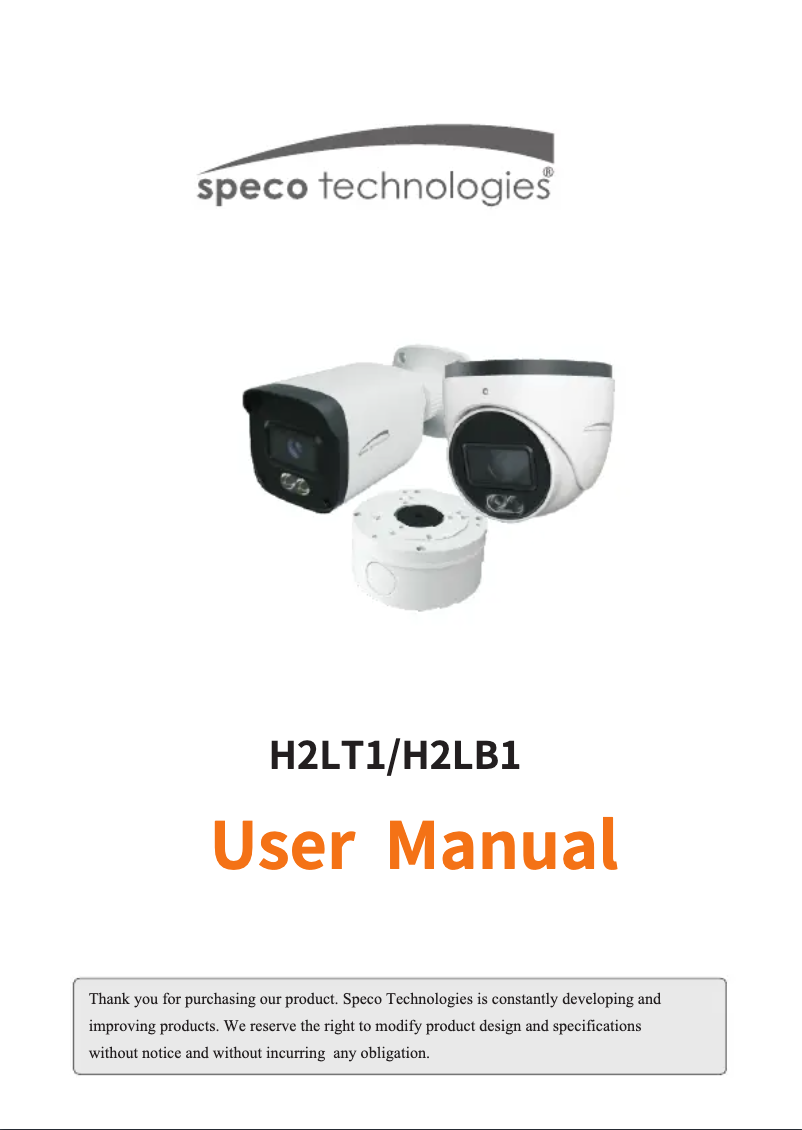 Imagen de la primera página del manual del dispositivo H2LB1