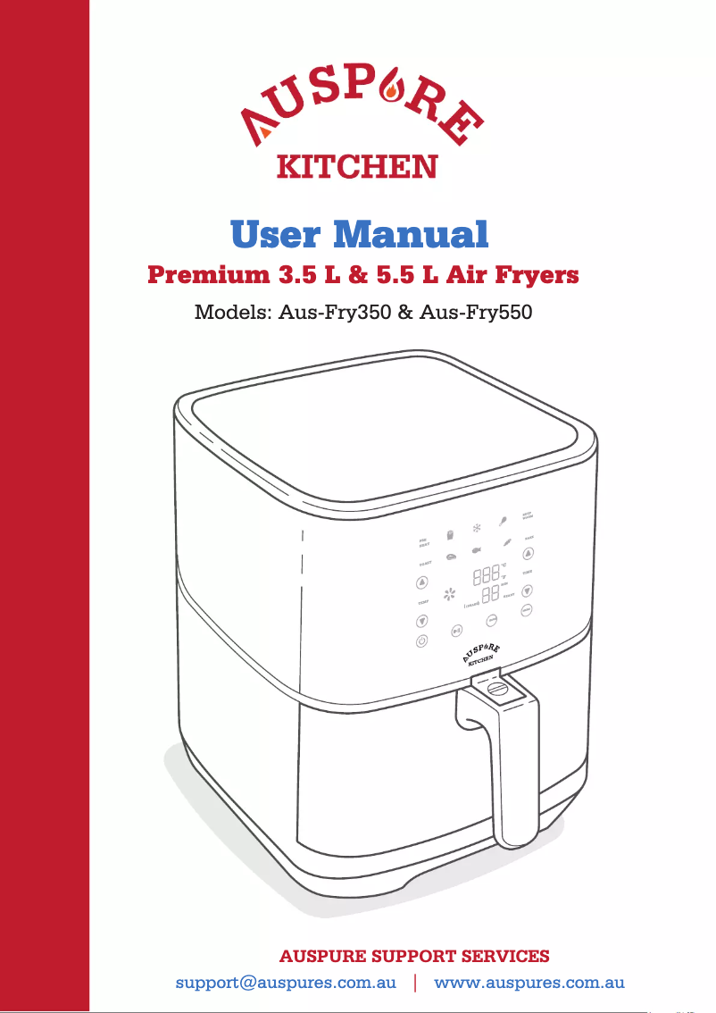 Page 1 de la notice Manuel utilisateur Auspure Aus-Fry550
