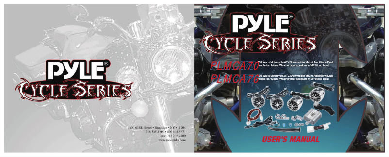 Page 1 de la notice Manuel utilisateur Pyle PLMCA76