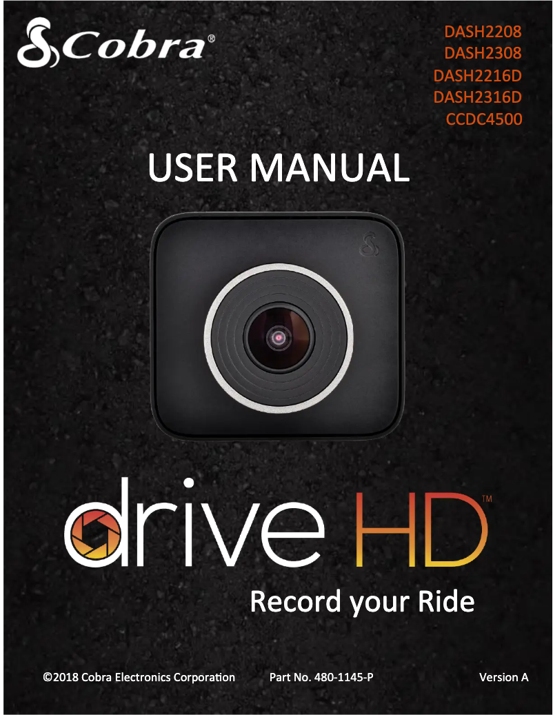 Page n°1 - Manuel utilisateur Cobra CCDC 4500