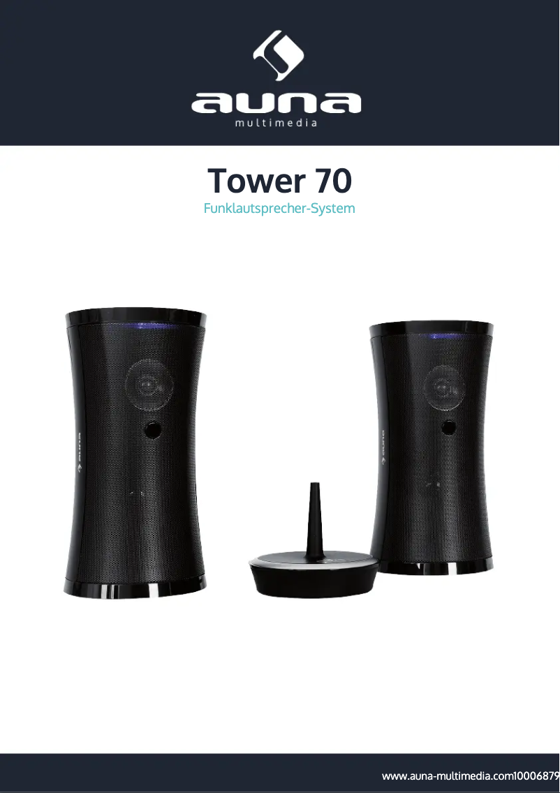 Page 1 of the manual User Manual Auna Tower 70