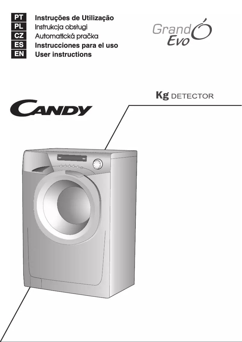 Page 1 de la notice Manuel utilisateur Candy EVO44 1283D2-S