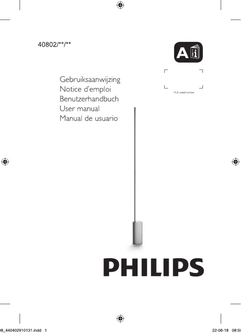 Page 1 de la notice Manuel utilisateur Philips Hue Signe