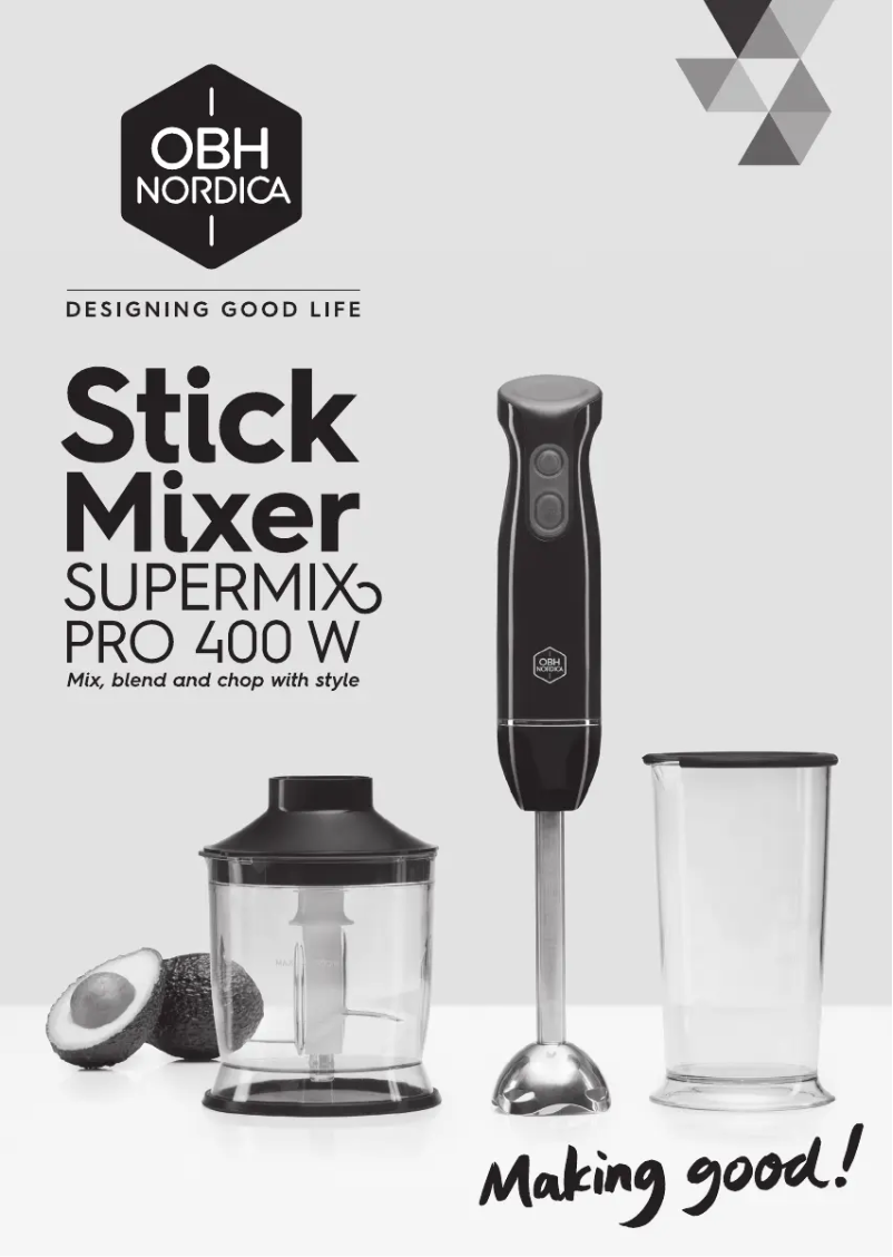 Page 1 de la notice Manuel utilisateur OBH Nordica Super Mix Pro 7699