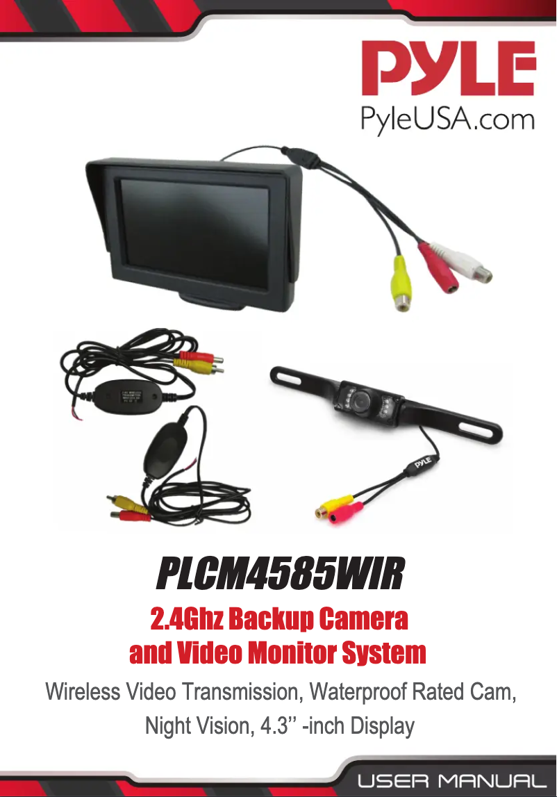 Page 1 de la notice Manuel utilisateur Pyle PLCM4585WIR