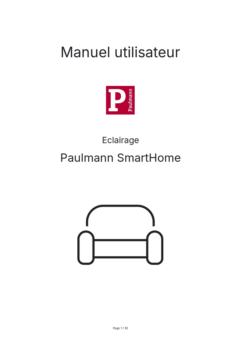 Image de la première page du manuel de l'appareil SmartHome