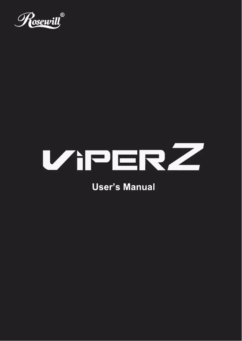 Page 1 de la notice Manuel utilisateur Rosewill Viper Z