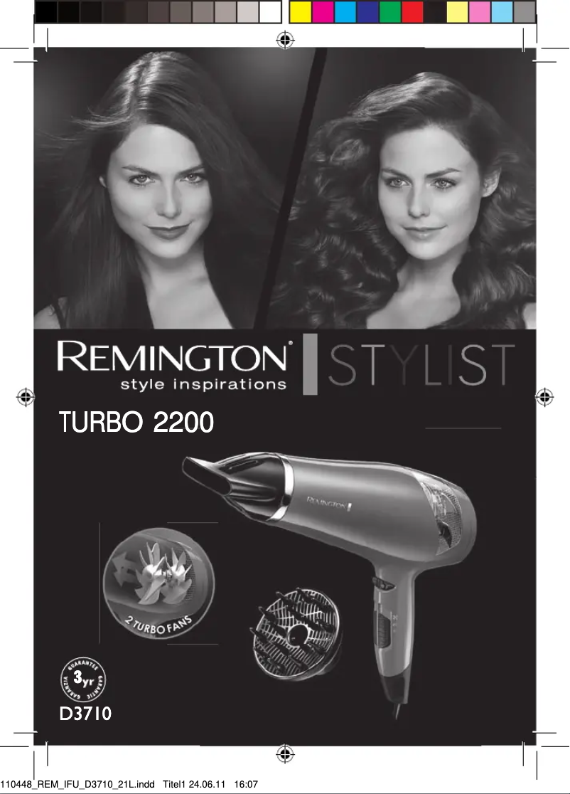 Page n°1 - Manuel utilisateur Remington D5010 Pro Ionic 2000