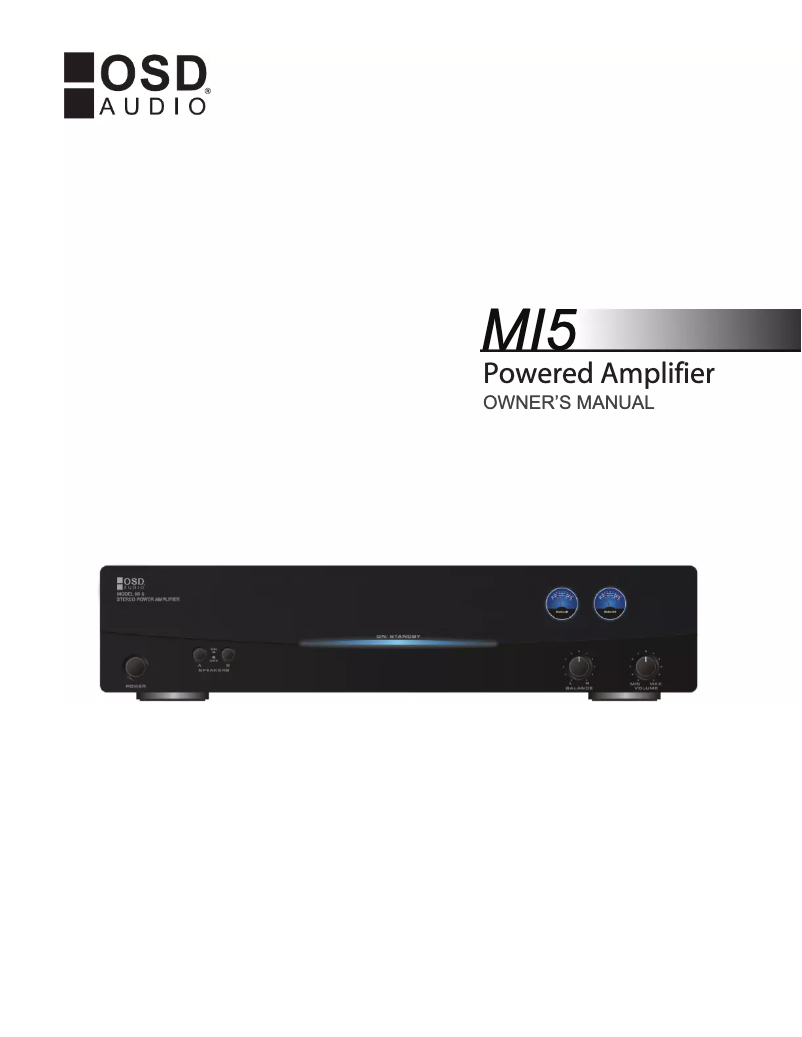 First page image of the manual for AMP200