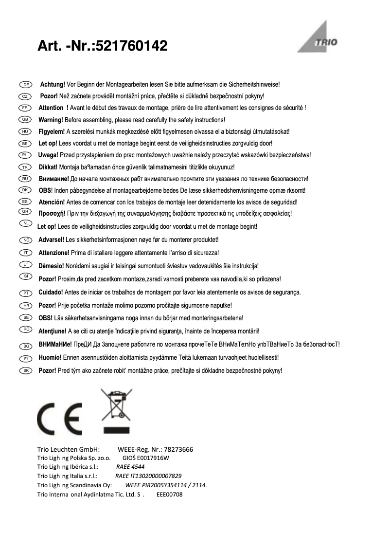 Image de la première page du manuel de l'appareil Ganges