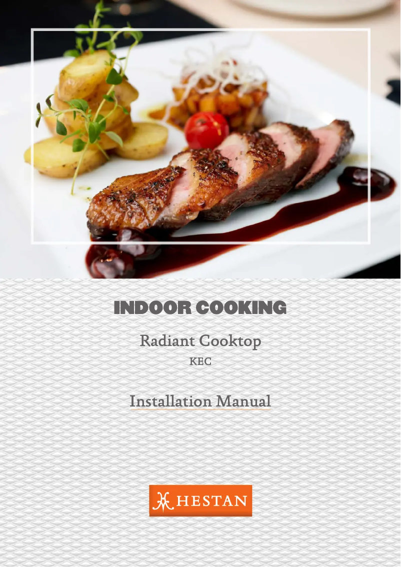 Page 1 de la notice Guide d'installation Hestan KEC36-BK
