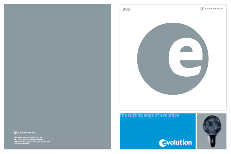 Page n°1 - Brochure Sennheiser E 912