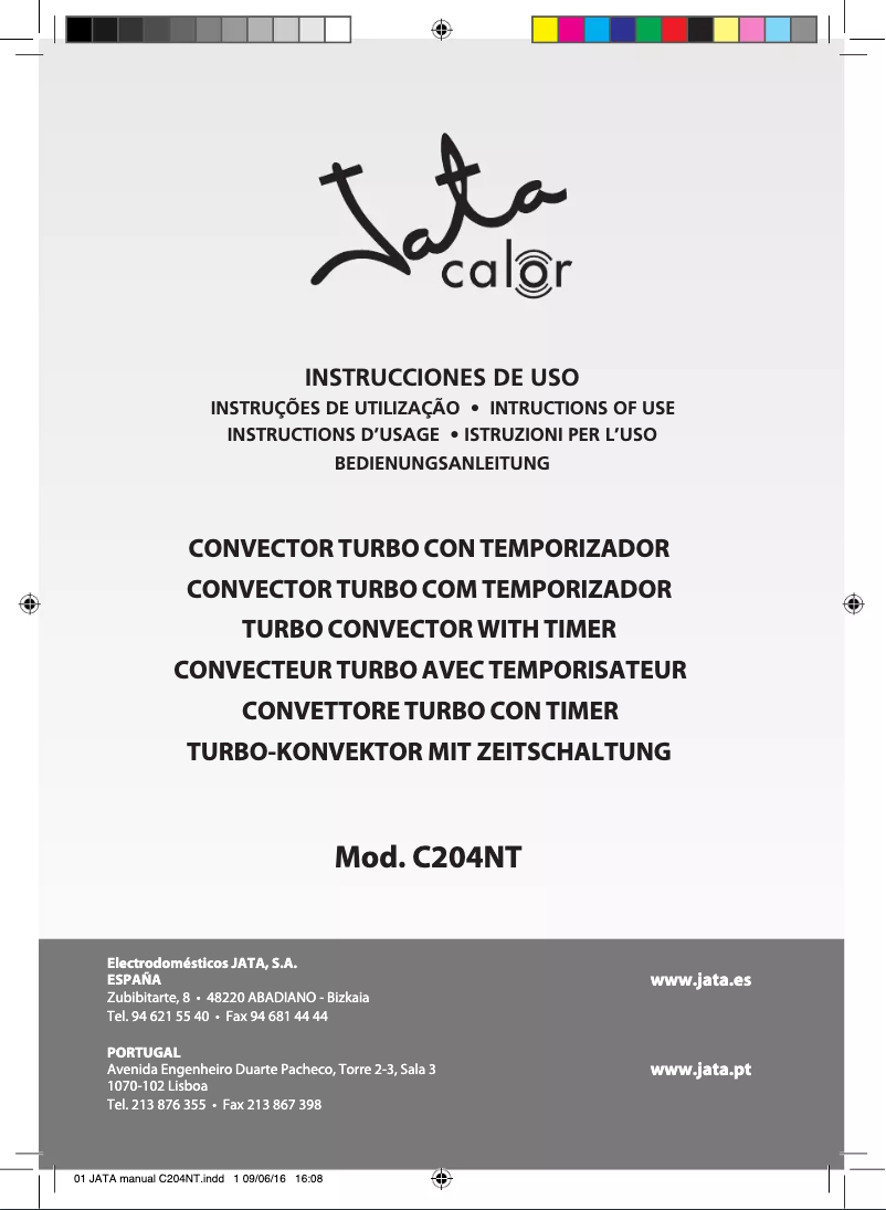 Image de la première page du manuel de l'appareil C204NT