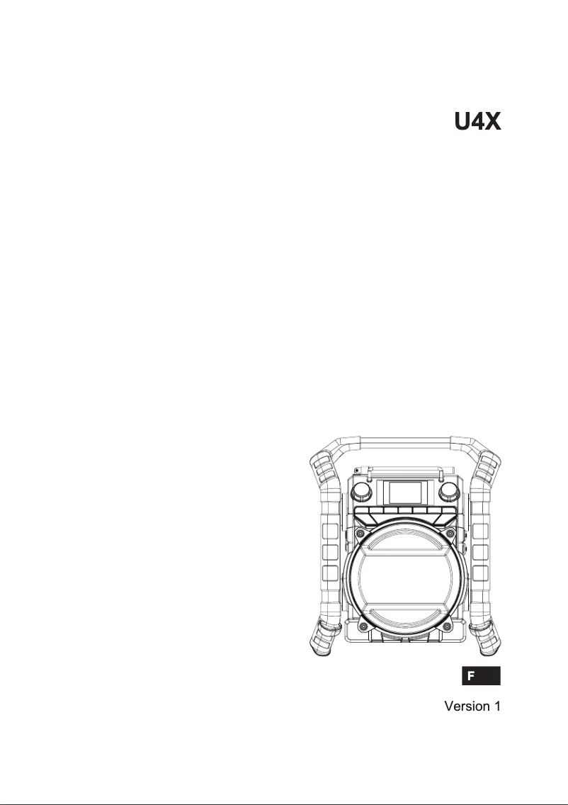 Page 1 de la notice Manuel utilisateur Sangean U4X