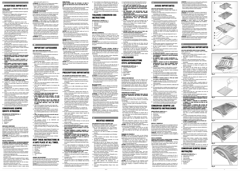 Page n°1 - Manuel utilisateur Ariete 731